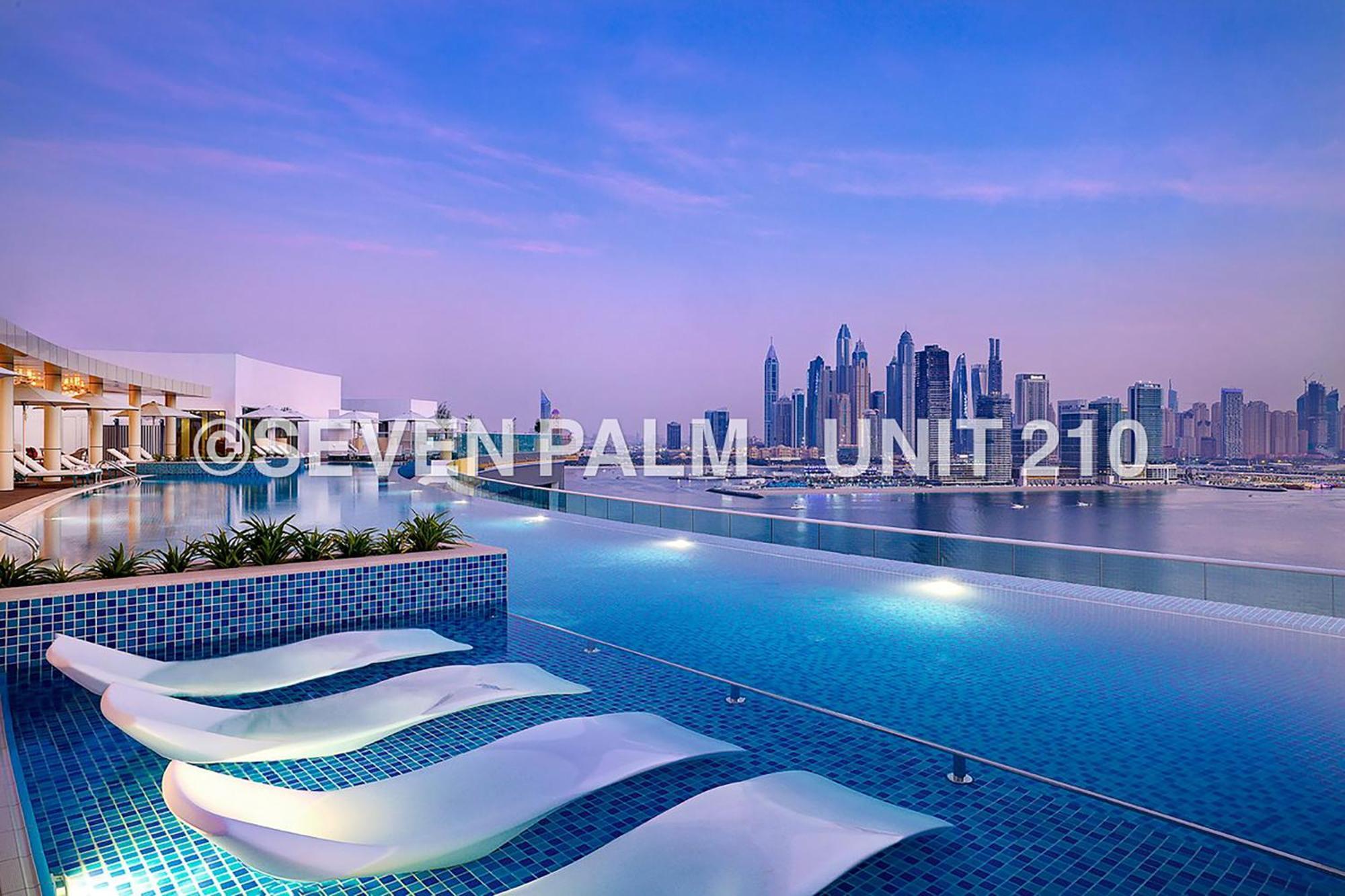 Luxus-Studio Mit Private Beach In Top-Lage, Meerblick & Infinity Pool! Дубай Екстер'єр фото
