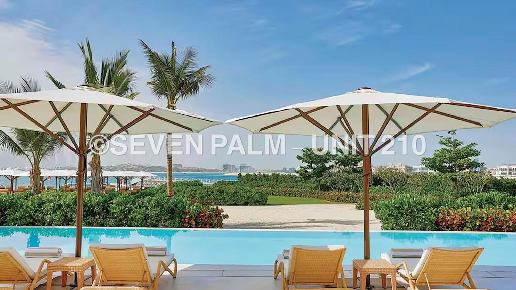 Luxus-Studio Mit Private Beach In Top-Lage, Meerblick & Infinity Pool! Дубай Екстер'єр фото